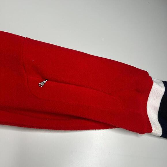 Polo Ralph Lauren Men’s Red Fleece Jacket 2XLT – Full Zip Hooded Warm Outerwear - Picture 3 of 12